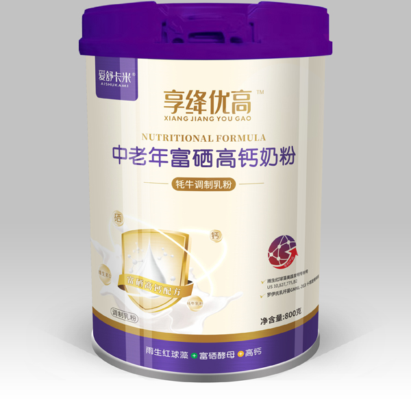 愛(ài)舒卡米享絳優(yōu)高中老年富硒高鈣奶粉
