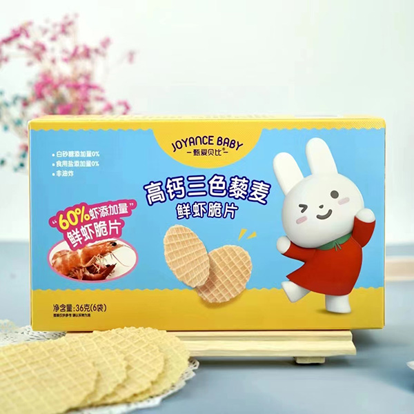 甄愛(ài)貝比高鈣三色藜麥脆片-鮮蝦