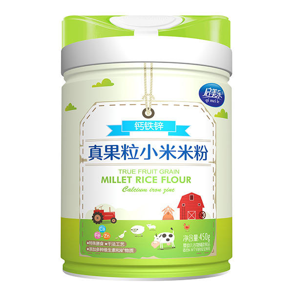 啟美樂真果粒小米米粉-鈣鐵鋅