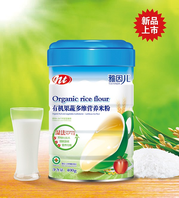 雅因兒有機(jī)果蔬多維營養(yǎng)米粉 桶裝