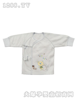 歡樂(lè)熊白色嬰兒上衣