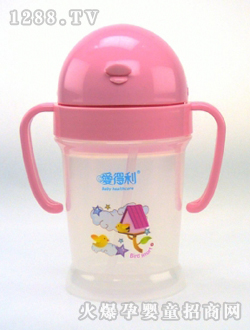 愛(ài)得利吸管學(xué)飲杯紅色