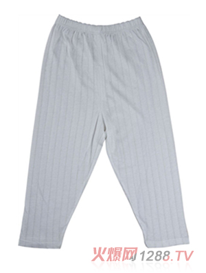 卓?jī)褐窭w維豎條提花長(zhǎng)褲