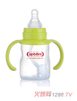 愛哺生120ml好順暢標準PP奶瓶（握把吸管）