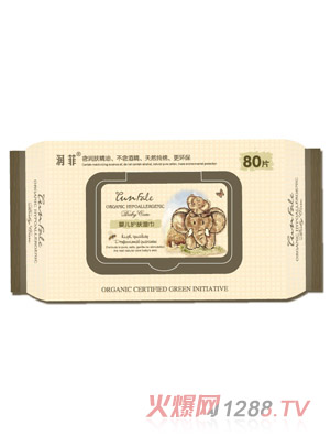 潤菲嬰兒護膚濕巾80片裝