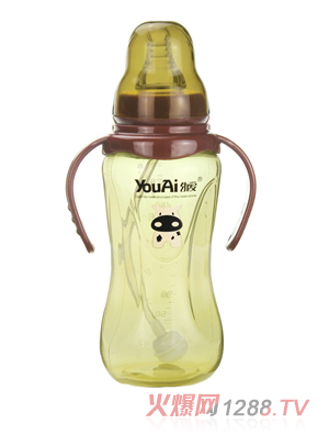 幼愛PP標(biāo)口帶柄自動吸尊貴經(jīng)典奶瓶240ml