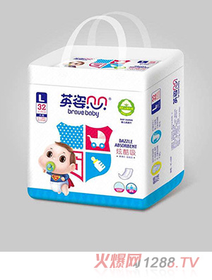 英姿貝貝炫酷吸嬰兒紙尿片L32片