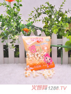 一揚牛奶味溶小豆18克橙色包裝