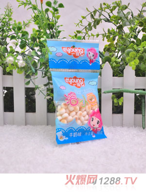 一揚牛奶味溶小豆18克藍色包裝