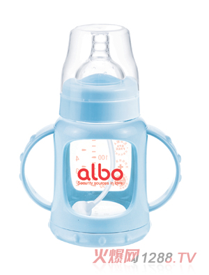 愛(ài)樂(lè)寶150ml防爆自動(dòng)玻璃奶瓶藍(lán)