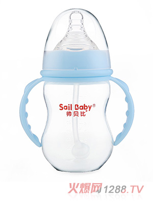 帥貝比超炫PP奶瓶藍