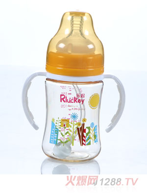 樂(lè)起180mlPPSU防滑奶瓶黃色