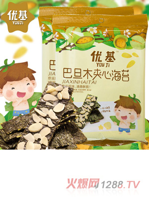 優(yōu)基巴達木夾心海苔袋裝28克
