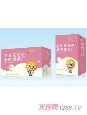 葵花優(yōu)貝益生元乳鈣凝膠糖果