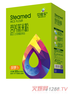 貝格樂營(yíng)養(yǎng)蒸米粉-胡蘿卜 盒裝