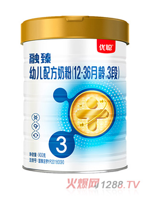 圣元優(yōu)聰融臻幼兒配方奶粉（12-36月齡，3段）900g