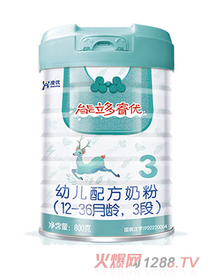 澳優(yōu)能立多睿優(yōu)幼兒配方奶粉（12-36月齡，3段）