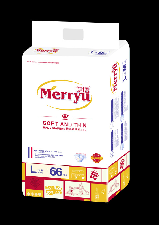 美語懸浮沙漏式紙尿褲L66