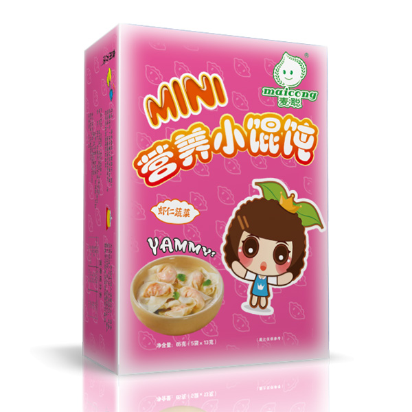 麥聰營(yíng)養(yǎng)小餛飩蝦仁蔬菜