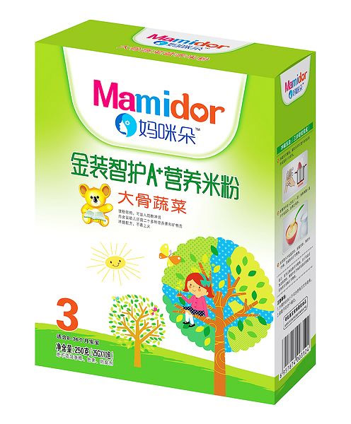 媽咪朵智護(hù)大骨蔬菜A+營養(yǎng)米粉(盒裝)