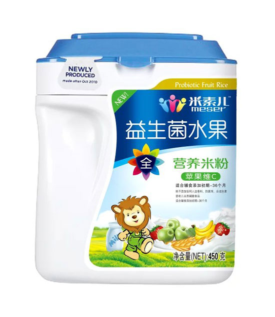米素兒益生菌水果蘋果維C營養(yǎng)米粉