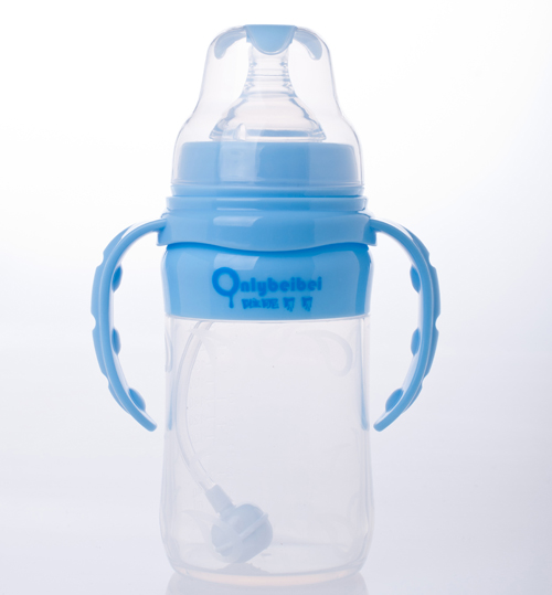 唯昵貝貝寬口硅膠奶瓶220ml藍(lán)色