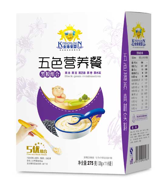 金盾愛嬰黑糧組合五色營養(yǎng)餐
