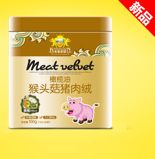 金盾愛嬰橄欖油猴頭菇豬肉絨(聽)