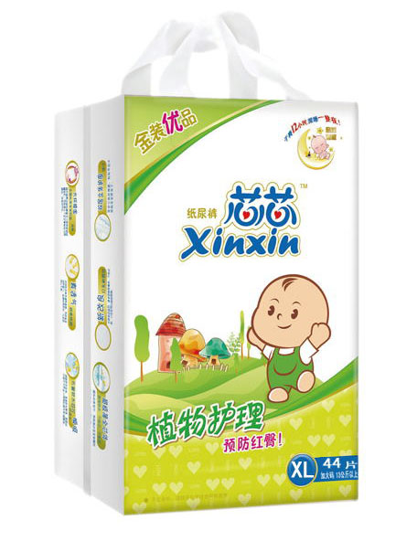 芯芯植物護(hù)理紙尿褲XL44褲