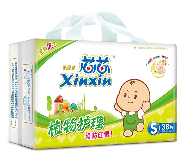 芯芯植物護(hù)理紙尿褲S68片