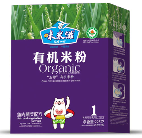 味米滋魚肉蔬菜有機(jī)米粉1段