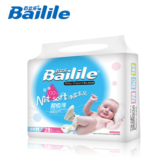 百立樂(lè)凈柔主義超極薄紙尿褲M(mǎn)碼28片