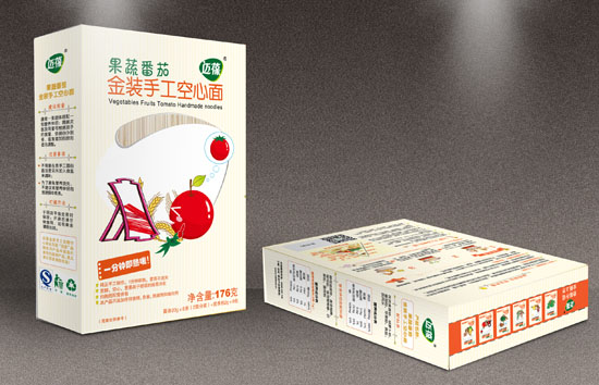 邁葆果蔬番茄金裝手工空心面