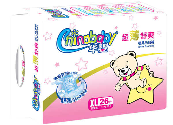 華嬰超薄舒爽嬰兒紙尿褲XL26片