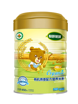 聰明蓓蓓有機(jī)燕麥配方營養(yǎng)米粉罐