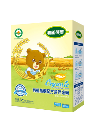 聰明蓓蓓有機(jī)燕麥配方營養(yǎng)米粉盒